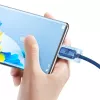Baseus Crystal Shine laidas USB į USB-C, 100W, 2m (mėlynas)