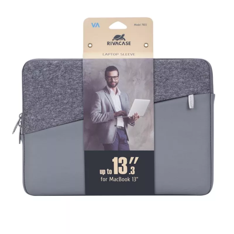 Dėklas nešiojamam kompiuteriui Rivacase 7903 33,8 cm (13,3 colio) pilkas