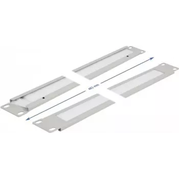Kabelių valdymo panelė DeLOCK 19 inch šepečių juosta 1U pilka