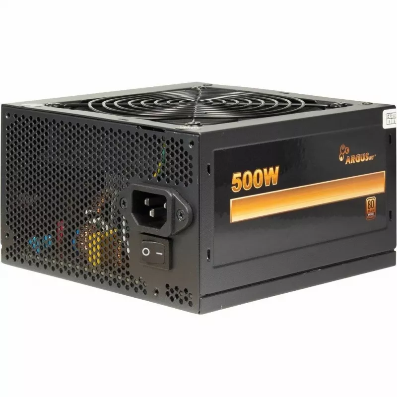 Inter-Tech ArgusNT BPS-500 maitinimo blokas 500 W 20+4 pin ATX ATX Juoda