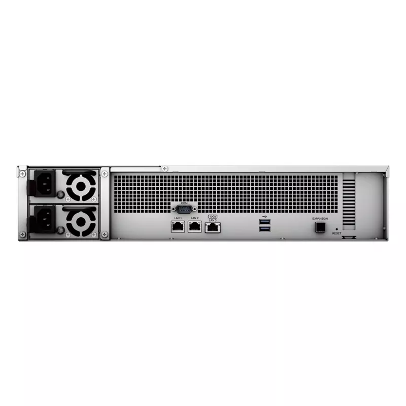 Synology RackStation RS2423+ NAS/saugyklos serveris stelaže (2U) Ryzen Embedded V1780B 8 GB DDR4 0 TB DiskStation Manager juoda, pilka