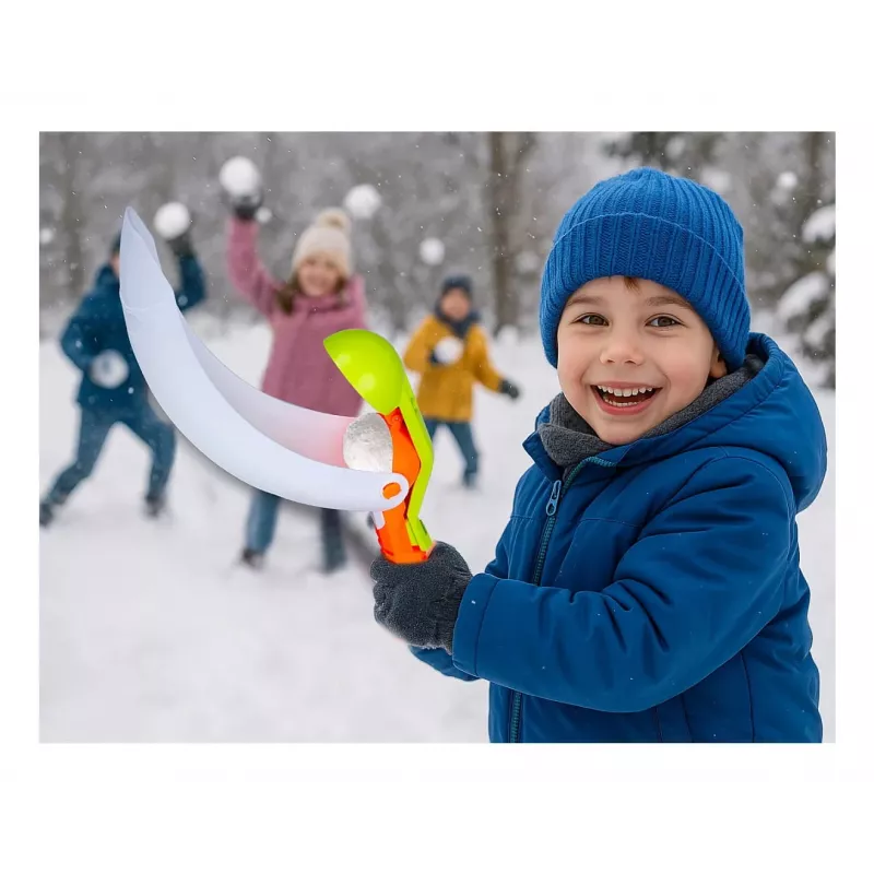 Sniego gniūžčių formuotojas ir paleidėjas Jamara Snow Play 2v1, įvairiaspalvis, 0,21 kg