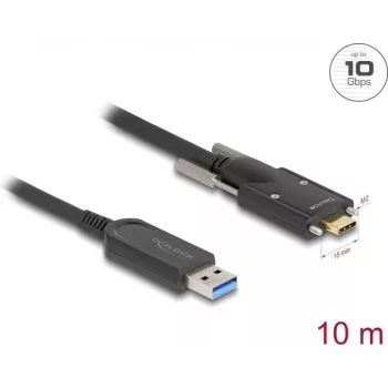 Aktyvus optinis kabelis DeLOCK 83206 USB-A į USB-C 10 m 10 Gbps