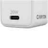 CANYON CU20C GaN 20W 1xPD EU baltas įkroviklis
