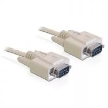 Serijinis kabelis DeLOCK RS-232 5m Smėlio spalvos DB-9