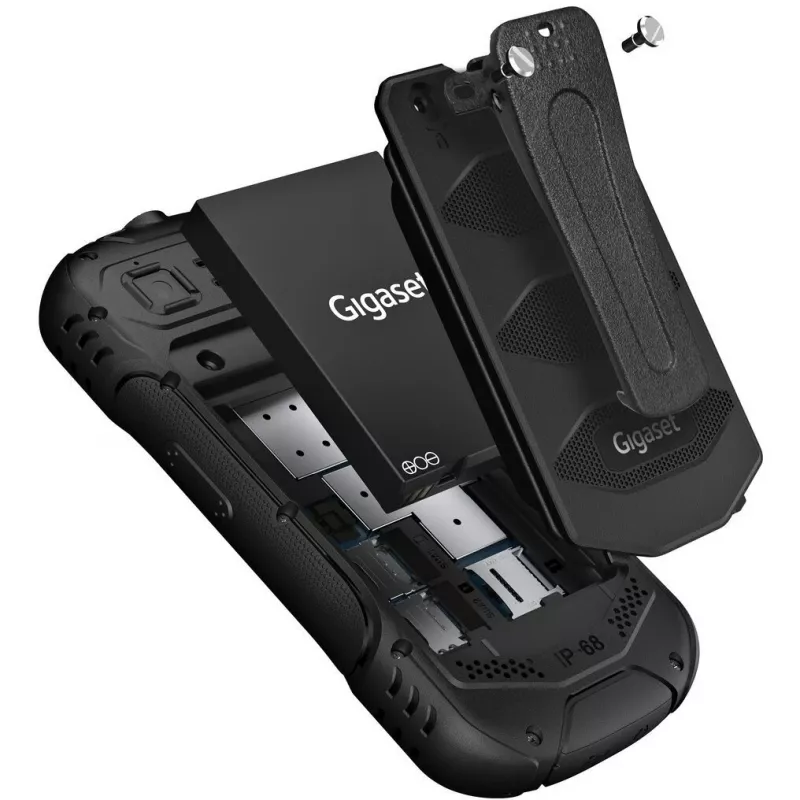 Gigaset GLX 8 Active Duo juoda - mobilusis telefonas - 2500 mAh (L36853-H1223-R101)