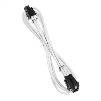 BitFenix Alchemy 4 kontaktų ATX12V ilginimo laidas, 45 cm, pintas – Baltas