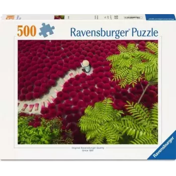 Dėlionė Ravensburger A Sea of Red — 500 dalių, meninis, nuo 12 metų