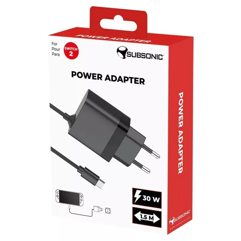 Maitinimo adapteris SUBSONIC SA5713 15V 2.5A, skirtas Nintendo Switch 1/2