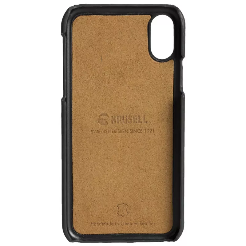 Krusell Sunne 2 Card Cover iPhone XS Max juoda