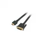 EFB-Elektronik HighSpeed HDMI+ - DVI laidas, HDMI A - DVI 24+1 Kištukas-Kištukas 2m, juodas