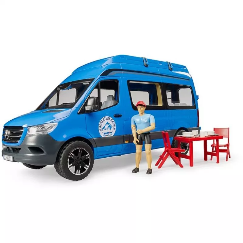 BRUDER Camper MB Sprinter 02684 su vairuotoju – plastikinis modelis