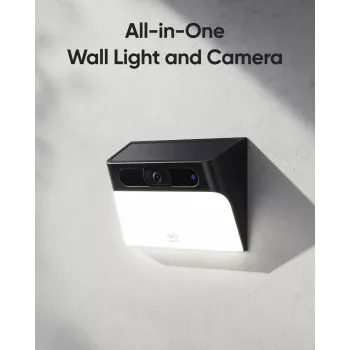 Anker Innovations Eufy Solar Wall Light Cam S120 – belaidė lauko stebėjimo kamera su saulės baterija ir šviestuvu