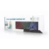 Gembird KBS-UML-01 pilno dydžio laidinė klaviatūra su pele – USB, QWERTY JAV, 104 klavišai, juoda
