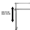 Reguliuojamo aukščio stalas MACLEAN MC-790NG – maks. apkrova 60 kg, maks. aukštis 120 cm