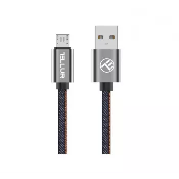 USB į Micro USB duomenų laidas Tellur 1 m džinsinis