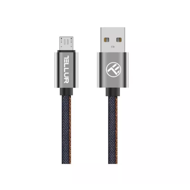 USB į Micro USB duomenų laidas Tellur 1 m džinsinis