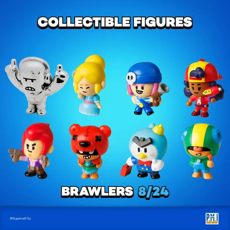 Brawl Stars S1 figūrėlės – 8 vnt. Deluxe Box VER.B