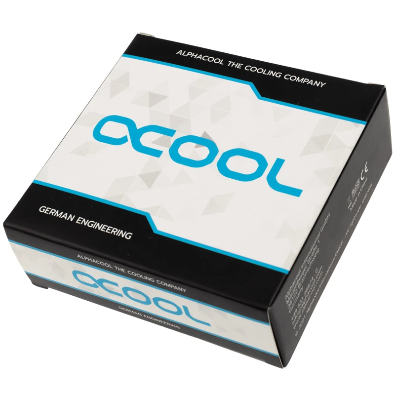 Alphacool 17484 jungtis, žalvarinė, balta, 23 mm aukščio, 26 mm skersmens, 6 vienetų pakuotė