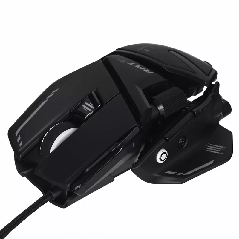 Žaidimų pelė Mad Catz R.A.T. 8+ – dešinei rankai, optinė, 16000 DPI, 11 mygtukų, USB-A, 145 g
