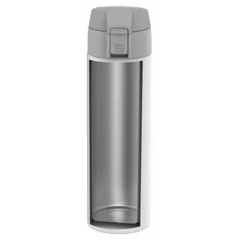 ZWILLING THERMO termosas – kelioninis puodelis, dvigubos sienelės izoliacija, 450 ml, 22,8 cm, baltas