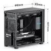 Korpusas Jonsbo D41 MESH Midi Tower Juodas