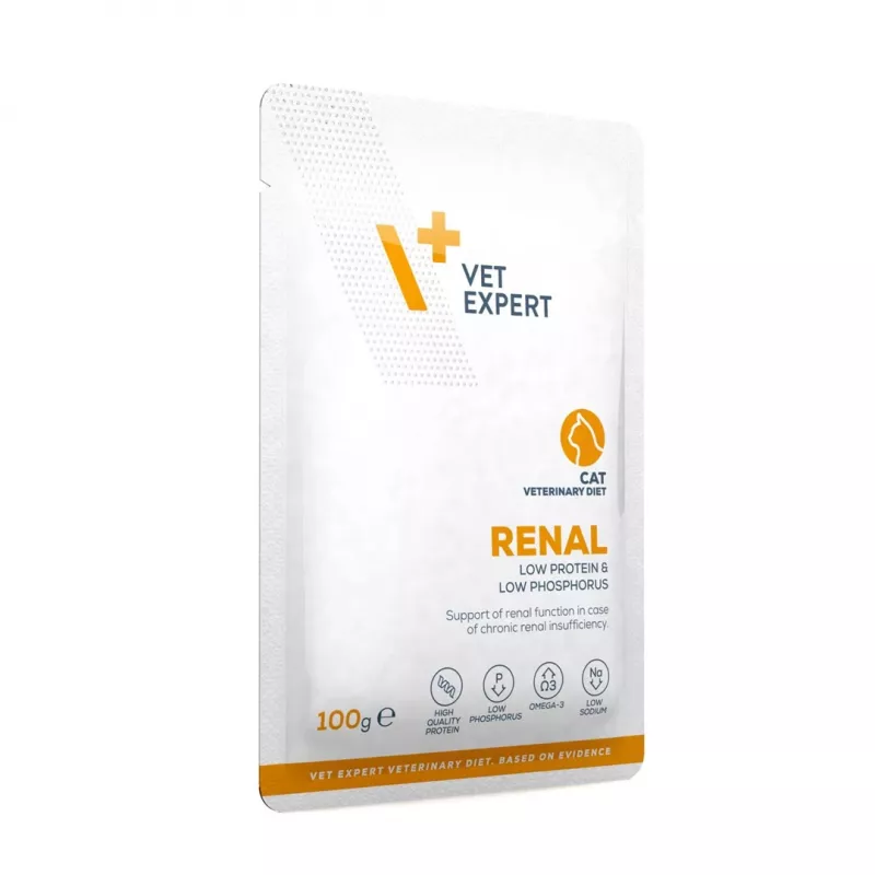 VET EXPERT Veterinary Diet Renal Cat – šlapias ėdalas katėms – 100g