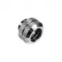 Bitspower Multi-Link Adapter Connector tiesus G1/4 colio AG į 12 mm AD kietąjį vamzdelį - sidabrinis blizgus