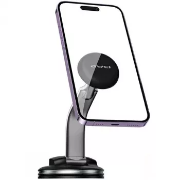 Magnetinis telefono laikiklis Awei X45 ant priekinio stiklo ir prietaisų skydelio