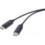 Renkforce šviesolaidinis DisplayPort jungiamasis kabelis, DisplayPort kištukas, DisplayPort kištukas, 20,00 m, juodas, RF-6117770, 8K UHD