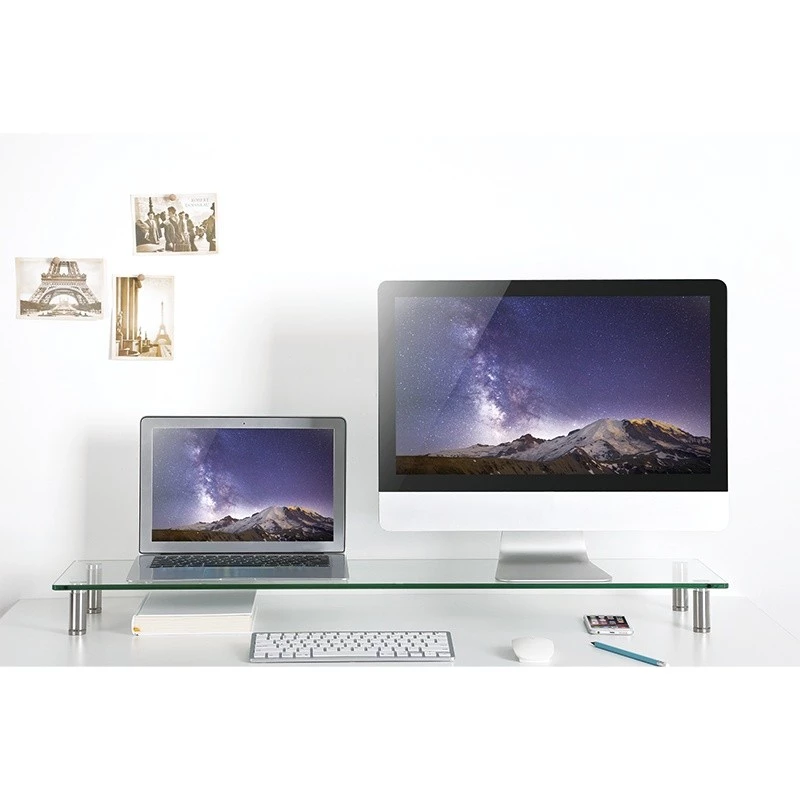 Monitoro pakėlimo stovas su stiklo viršumi 1000 mm ilgio