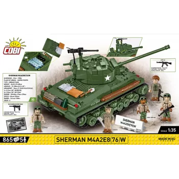 Konstruktorius Sherman M4A2E8 865 kaladėlių
