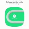 Laidas USB-C-USB-C PowerStream 100W pintas 1,2m baltas