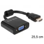 DeLOCK 65512 vaizdo kabelio adapteris VGA į HDMI