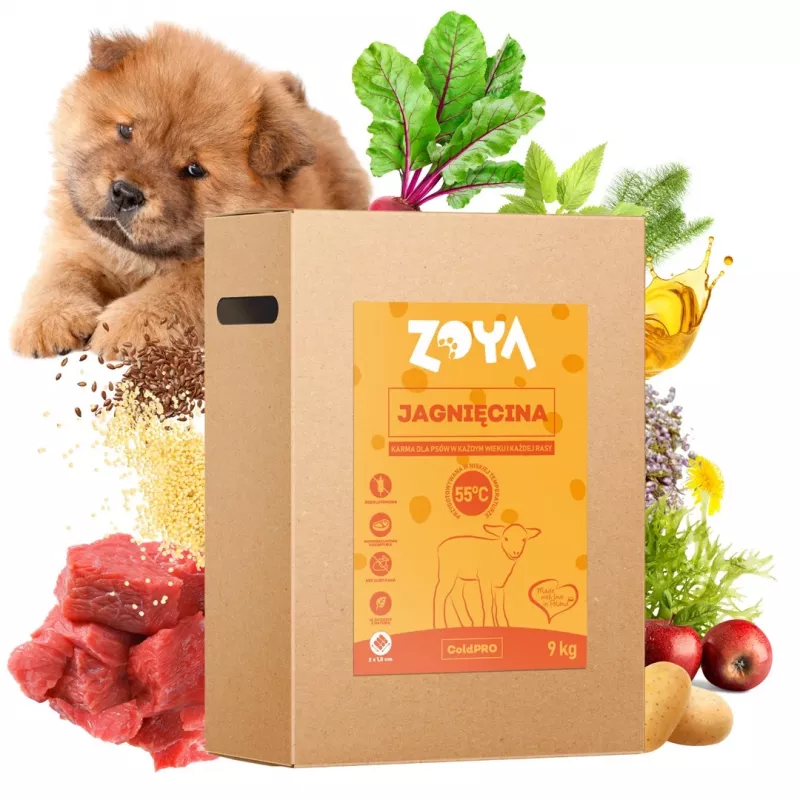 Sausas šunų ėdalas ZOYA ColdPRO Ėriena 9 kg – suaugusių šunų priežiūros formulė