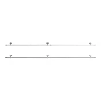 Anker SOLIX B5606341 nuožulnaus stogo tvirtinimo laikiklių rinkinys saulės moduliams, 2 moduliams, aliuminis, sidabrinės spalvos