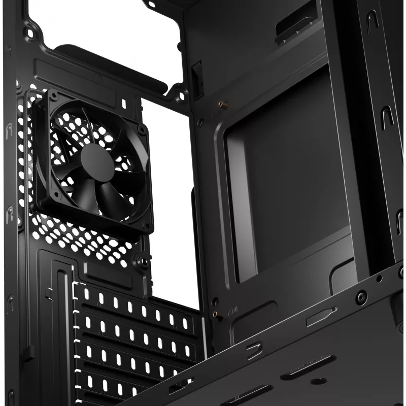 NATEC Aracanta Midi Tower Black – kompiuterio korpusas