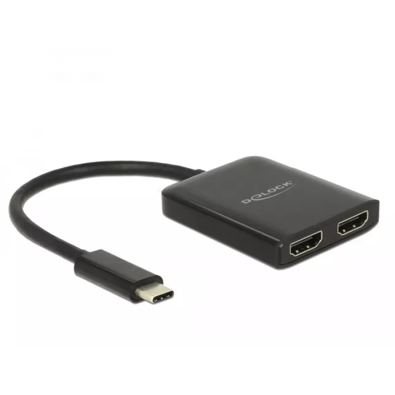 HDMI vaizdo skirstytuvas DeLOCK 87719, USB-C → 2× HDMI, 4K