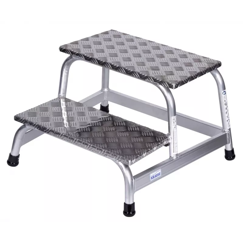 Kopėtėlė Krause 805027, aliumininė, 2 pakopos, max apkrova 150 kg, 680 mm ilgis, 41 cm aukštis