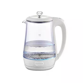 Elektrinis virdulys Maestro MR 052 WH – 1,7 l, 2200 W, permatomas baltas, stiklinis korpusas