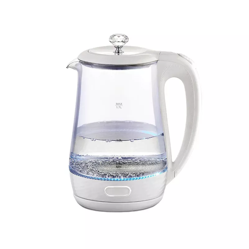 Elektrinis virdulys Maestro MR 052 WH – 1,7 l, 2200 W, permatomas baltas, stiklinis korpusas
