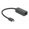 Adapteris USB Type-C (vyriškas) į 2.5 Gigabit LAN kompaktiškas DeLOCK 66645
