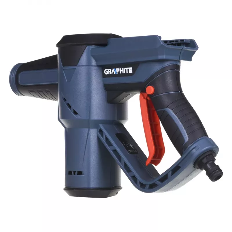 Graphite 58G083 slėginis plovimo aparatas kompaktiškas akumuliatorinis 170 l/h pilkas