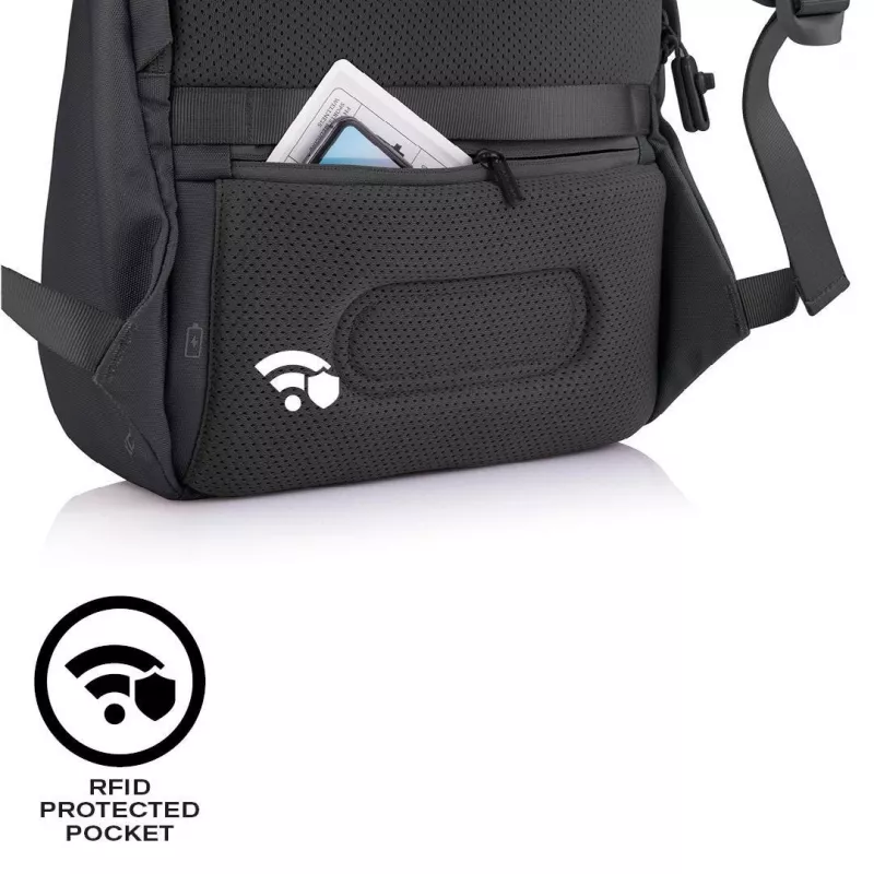 Casual kuprinė XDDESIGN Bobby Soft su 15,6 col. nešiojamojo kompiuterio skyriumi, 16 L, PET, juoda