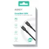 AUKEY CB-KCC101 Nyloninis laidas USB C – USB C 1 m