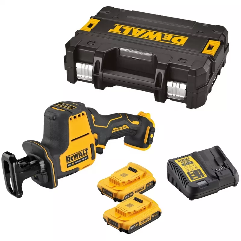 DeWALT DCS312D2-QW pjūklas stūmoklinis 2800 sm/min Juodas, Geltonas