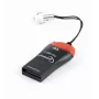 Kortelių skaitytuvas Gembird FD2-MSD-3 USB 2.0 juodas raudonas