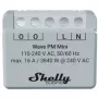 Shelly Qubino Wave PM Mini išmanusis jungiklis, 1 kanalo, montuojamas po tinku, Z-Wave, belaidis, 110–240 V AC / 24–30 V DC, pilkas