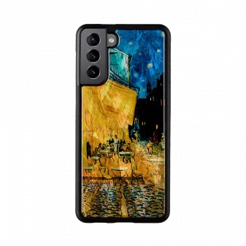Apsauginis telefono dėklas iKins Samsung Galaxy S21+ juodas