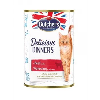 Šlapias ėdalas šunims Butcher's Delicious Dinners 400 g – Jautiena, be grūdų, suaugusiems